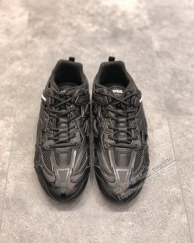 Balenciaga經典款男女鞋 巴黎世家頂級版本Drive鏤空老爹黑色賽車鞋 Balenciaga情侶款老爹鞋  hdbl1187